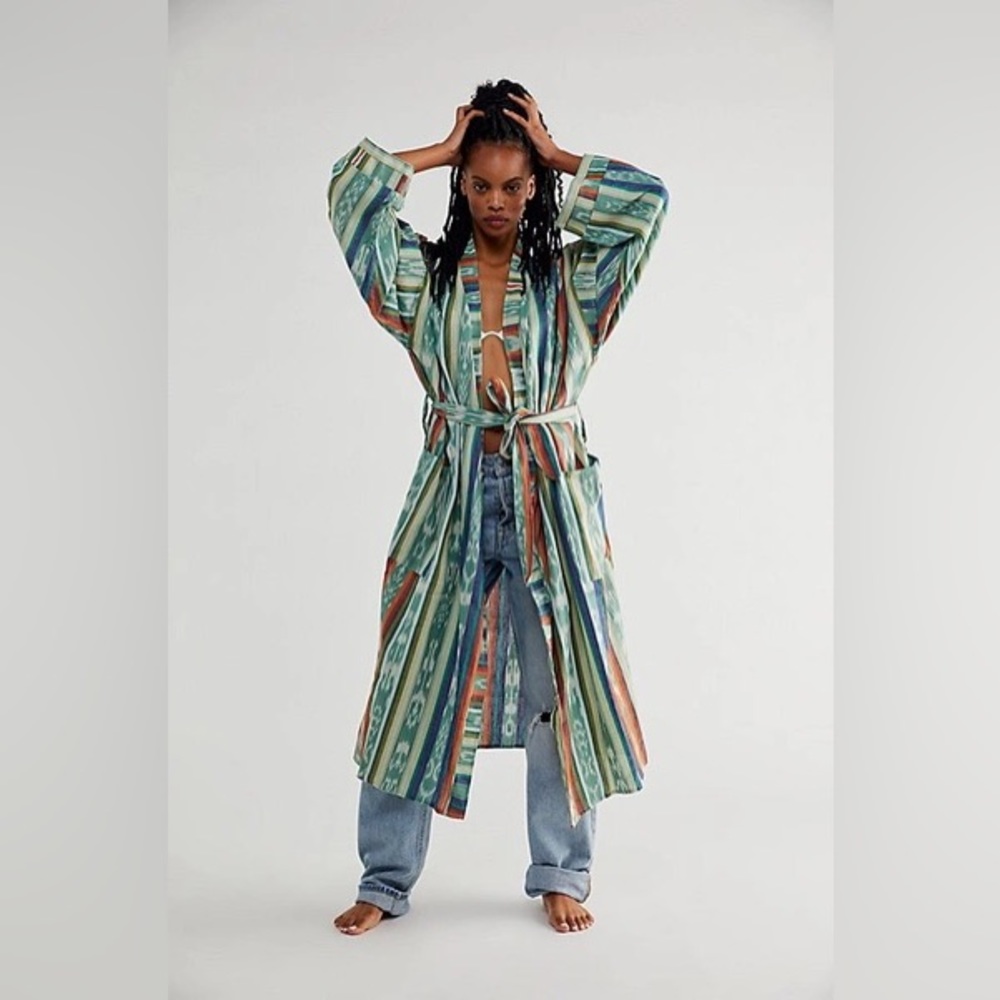 Free People x Kamino Katalina Mercado Stripe Kimono